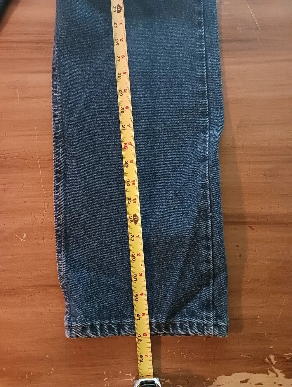 Men's Wranglers Relaxed Fit 35x32 Blue Jeans Denim Rodeo Cowboy Farmer Work EUC